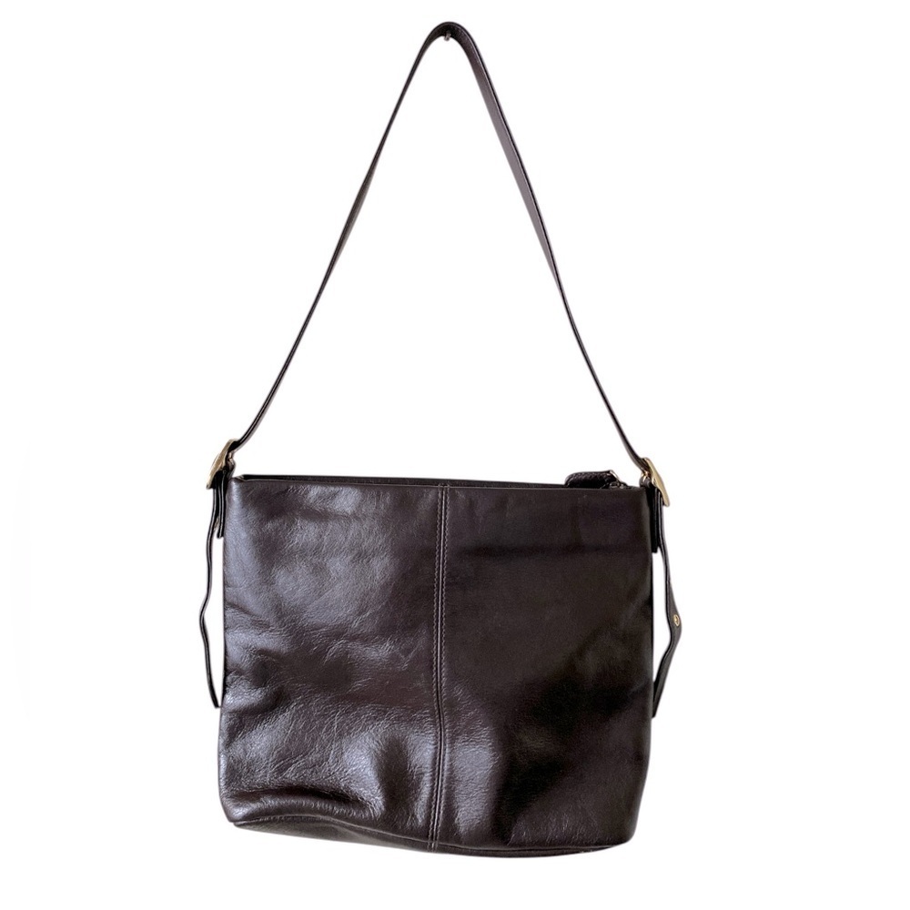 Etienne Aigner Vintage Genuine Cowhide Brown Leather Crossbody Handbag OS